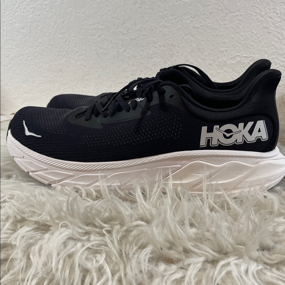 HOKA Men's Arahi 7 Stability Shoe Black & White Size 13D NEW - Picture 5 of 14
